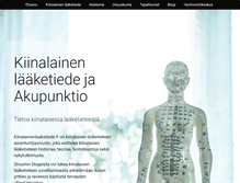 Tablet Screenshot of kiinalainenlaaketiede.fi